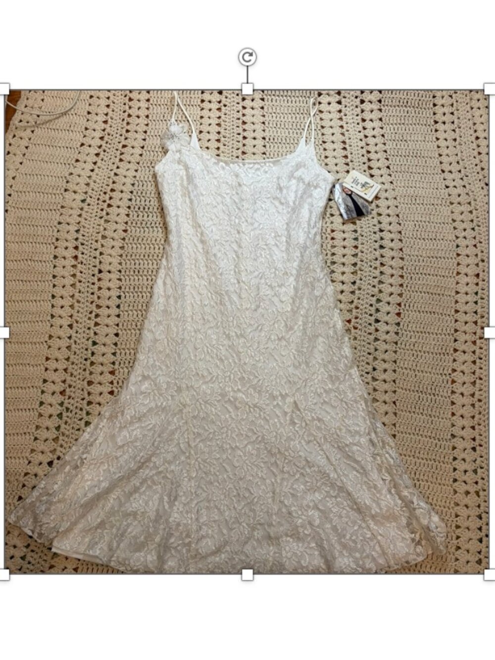 Jessica McClintock for Gunne Sax White Lace Dress Size 11 New